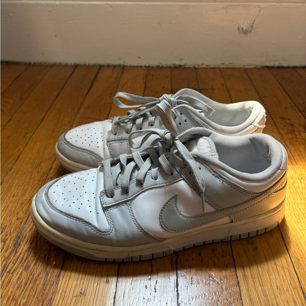 Nike Dunk Low Panda sneakers in grey & white